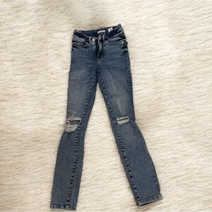 Good American Blue Distressed Skinny Jeans